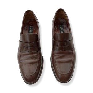 Fratelli Rossetti brown leather men loafers size 7.5